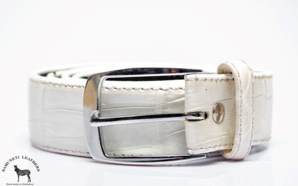 Ladies crocbelly belt