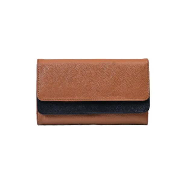 Double flap plain purse